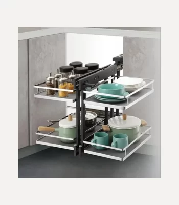 Chrome Corner Shelves