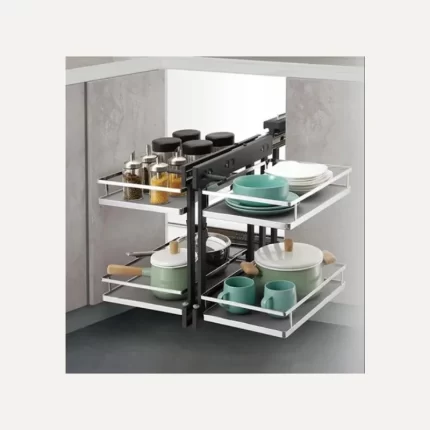 Chrome Corner Shelves