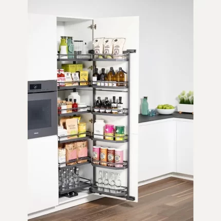 Grey Kitchen Pantry Unit